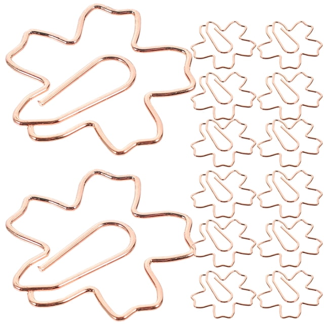 36pcs Creative Paper Clips Sakura Design Metal Bookmark School Office Accessories