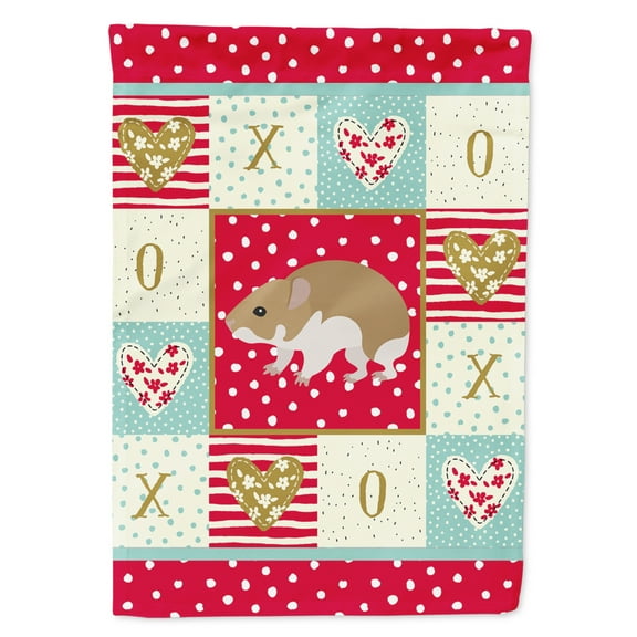 Carolines Treasures CK5445GF Turkish Hamster Love Flag Garden Size Small multicolor