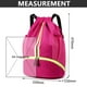 thumbnail image 3 of Mochila De Estudiante Universitario Bolso de fitness con cordón Waterpeoof Gym Sackpack para deportes al aire libre (Rose Red), 3 of 7