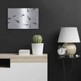 thumbnail image 4 of Luxe Metal Art 'Bird's footprints' by Luxe Portfolio, Metal Wall Art, 24"x16", 4 of 8