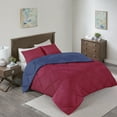 thumbnail image 5 of Comfort Spaces Microfiber 2-Piece Reversible Red/Navy Down Alternative Twin/Twin XLComforter Set, 5 of 7
