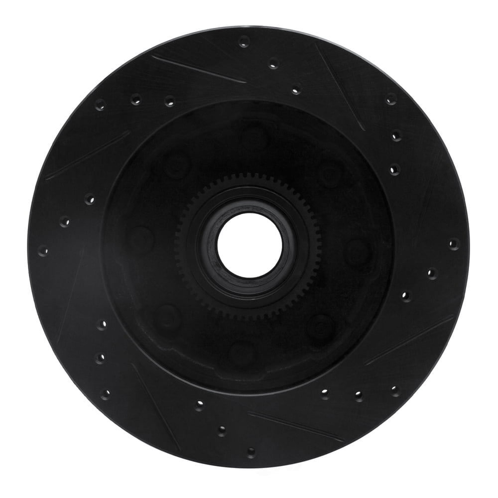 Dynamic Friction Company 633-40078L DFC Brake Rotor - Drilled And Slotted - Black