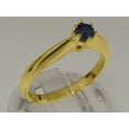thumbnail image 2 of LBG British Made 14k Yellow Gold Natural Sapphire Womens Engagement Ring - 33 size options - Size 10.75, 2 of 7