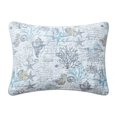 thumbnail image 3 of Tommy Bahama Home Beach Bliss Collection Quilt Set-100% Cotton, Reversible, Lightweight & Breathable Bedding with Matching Shams, Pre-Washed for Added Softness, Full/Queen, Pelican Grey, 3 of 7
