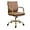 Brown, variant on YJETYH Ergonomic Office Chair - Green Leather Desk Chair, 23.62"D×19.68"W×40.55"H, 360° Swivel Adjustable Height for Home Office Study​