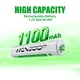 thumbnail image 2 of Pilas AAA recargables WENJOOP 1100mAh 1.2V, paquete de 24, 2 of 9