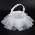 thumbnail image 3 of Cesta de boda, cesta de regalo de boda, cesta de flores, cestas de flores para boda, cesta de flores, decoración de boda, cesta de dama de honor, cesta de dulces de boda ANGGREK Otros, 3 of 8