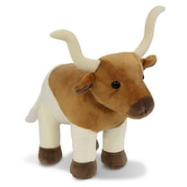 DolliBu Standing Longhorn Plush - Super Soft Stuffed Animal Longhorn, Cute Realistic Stuffed Animal Toy for Boys and Girls, Adorable Plush Toy Gift for Baby, Kids, and Adults - 8 Inches