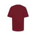 thumbnail image 2 of Innerwin T-Shirt Papillon Imprimé Lettres pour Femmes Manches Courtes Basique Rouge Vin 3TG, 2 of 5