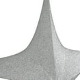 thumbnail image 4 of Northlight Silver Tinsel Foldable Glitter Star Outdoor Christmas Decoration - 44" - Silver, 4 of 4