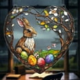 thumbnail image 5 of sruoe Easter Bunny Sun Catcher, Stained Glass Window Hanging, Acrylic Suncatcher, Garden Ornaments, Pendant Sun Catcher for Home Yard Wall Art Window Decor, 5 of 6
