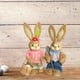 thumbnail image 5 of 4 muñecos de conejito de Pascua de paja de pie de 35 cm de alto, decoración elegante Estilo D, 5 of 9