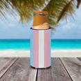 thumbnail image 3 of Caroline's Treasures Transgender Pride Ultra Slim cans Cold Beverage Hugger, Multicolor, 3 of 6