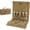 Brown, variant on Travel Spice Kit, Portable Spice Bag with 10 Spice Jars, Canvas Seasoning Storage Bag Organizer, Seasoning Bottle Holder with Mini Condiment Bottle, Condiment Container Set for Outdoor Camping BBQ.