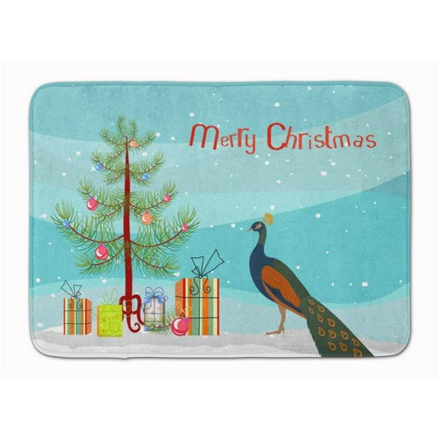 Carolines Treasures BB9292RUG Indian Peacock Peafowl Christmas Machine Washable Memory Foam Mat