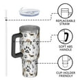 thumbnail image 4 of OBREWU Beagle Dog and Footprints Tumbler with Handle and Lid,Beagle Dog and Footprints 40oz Double Wall Vacuum Insulated Tumbler,Cups Gift for Women and Men, 4 of 7