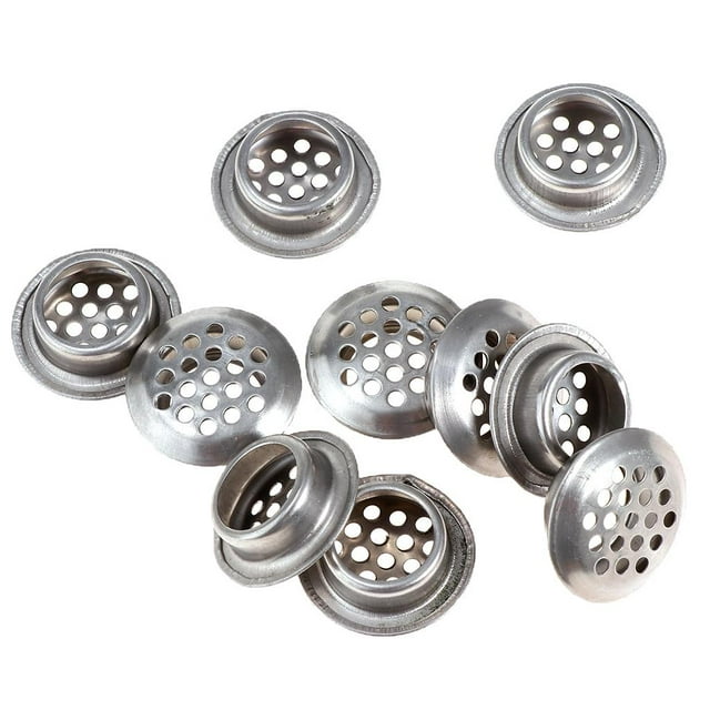 GROWTH TANK 10x Grille pour Système de Ventilation Raccords d'Armoire en Acier (5 Tailles pour la Sélection) 19mm
