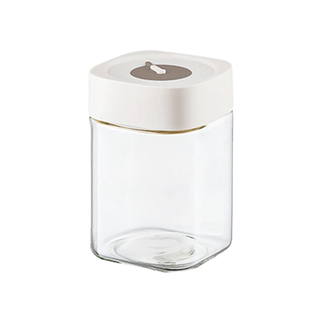 Frasco de vidrio, frasco hermético, recipiente para kimchi, frasco para encurtidos, apilable, contenedor de té, para Blanco 1000ml