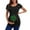 Black, variant on Celivon Womens Maternity Top Short Sleeve St Patricks Day Print Side Rushed Tunic Shirt Flattering Comfy Pregnancy Clothes