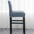 thumbnail image 6 of Stretch Bar Stool Cover, Pub Counter Stool Chair Slipcover Removable Washable Dining Chair Covers Spandex Dining Chair Covers With Elastic Bottom Furniture Protector-Dark gray-6, 6 of 8