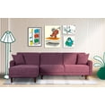 thumbnail image 1 of Sofá Cama Modular Reversible de Velvet Morado Makora Modelo Cosmo, 1 of 8