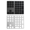 thumbnail image 3 of Pristin Keyboard,Battery Keypad Windows/ios/android Key Bt Built-in Numeric 34 Key Keypad Windows/ios/android (silver) Huiop 34bt Eryue Wireless Numeric Built-in Reable Battery, 3 of 7