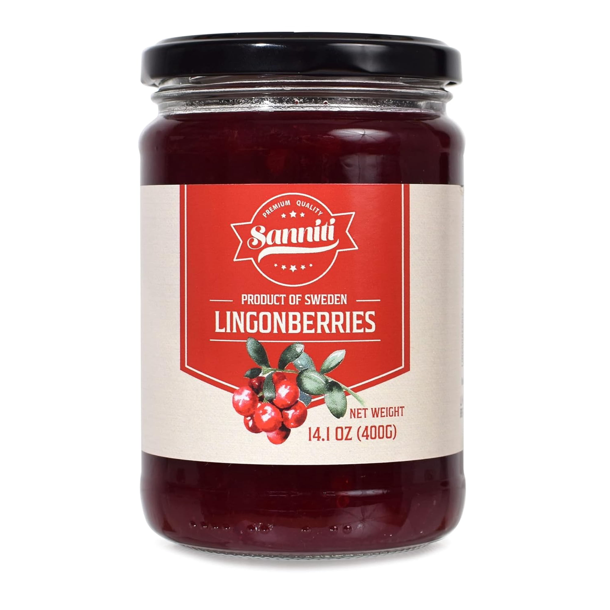 Sanniti Lingonberries Jam, 14.1 Ounces