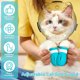 thumbnail image 2 of Bozal de Gato para Aseo, Casco de Bozal de Gato Transpirable, Capucha Espacial Transparente para Gato, Diseño de Forma de Oreja, Bozal de Burbujas para Gato, Casco Antimordeduras para Gato con 4 Zapatos de Patas de Silicona para Recorte de Uñas de Baño, 2 of 7