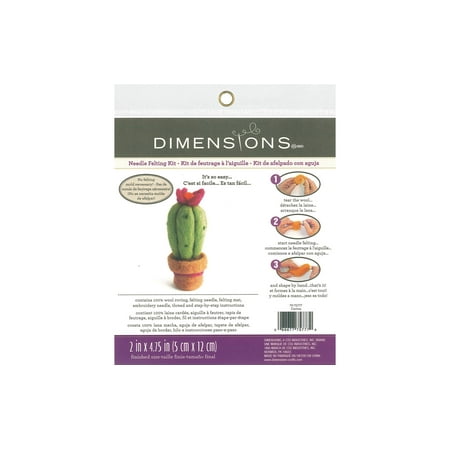 UPC: 0088677757779 | Dimensions Needle Felted Kit Cactus