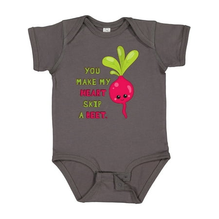 

Inktastic You Make My Heart Skip a Beet Gift Baby Boy or Baby Girl Bodysuit