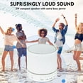 thumbnail image 7 of Bluetooth Speaker, Portable Wireless Speakers with Led Lights, IPX7 Waterproof Shower Speakers, 360 HD Surround Sound, Built-in-Mic, TF Card, Mini Outdoor Speaker Radio for Party, Travel, Beach, Home, 7 of 7