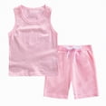 thumbnail image 4 of HCNTES Boys Athletic Shorts and Performance T-Shirt Crew Neck Clothes Set Spring Summer Kids Outfit Children's World Cup Clothing 5T 6T 7T 8T 9T 10T 11T 12T(H03-Pink,4-5 Years), 4 of 4