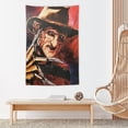 thumbnail image 5 of Horror Freddy Krueger Tapestry Wall Hanging Wall Art Decor Wall Tapestry for Living Room Bedroom Dorm 40"x60", 5 of 8