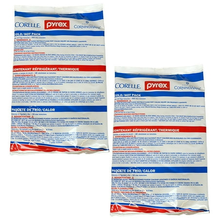 Pyrex Portables - Pyrex Portable Hot & Cold Pack Combo - Large. (2) Pack