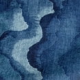 thumbnail image 2 of ReaLife Rugs Machine Washable Area Rug - Living Room Bedroom Bathroom Kitchen Entryway Office - Padded Low Pile Stain Resistant Premium - Modern Abstract Contemporary - Ian - Blue 5' x 7', 2 of 10