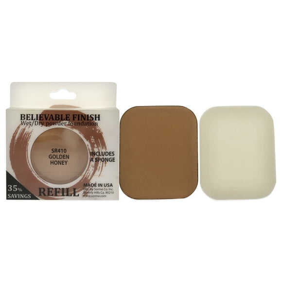 Base de maquillaje en polvo Sorme Cosmetics Believable Finish Golden Honey recarga 0.23 oz