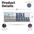thumbnail image 2 of Bike Rental Vinyl Decal 12 Inch x 5 Inch Weatherproof Heavy-Duty Adhesive Backing | Outdoor Activities, Tourism Services, Eco-Friendly Travel | Made in USA, 2 of 6