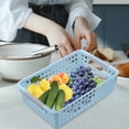 thumbnail image 4 of 5pcs Plastic Hollow Storage Baskets Hollow Desktop Basket Home Supplies, 4 of 8