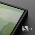thumbnail image 4 of IDEA4WALL Framed Canvas Print Mint Green Paint Stroke Landscape Abstract Wall Art Modern Artwork Decor Bohemian Minimalism Relax/Zen for Living Room, Bedroom - Black 24"x36", 4 of 5