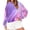 Purple, variant on Bovemsi Sweatshirt for Women Women's Hooded With Gradient Print Fashion Sportswear Long Sleeved Pullover Top Comfort Hoodie