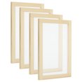 thumbnail image 1 of Uxcell 13.4"x9.8" Pantalla de fabricación de papel de madera Marco de molde para fabricación de papel, Color natural 4 paquetes, 1 of 5