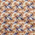 thumbnail image 1 of oneOone Velvet Orange Fabric Floral Sewing Craft Projects Fabric Prints By Yard 58 Inch Wide, 1 of 4