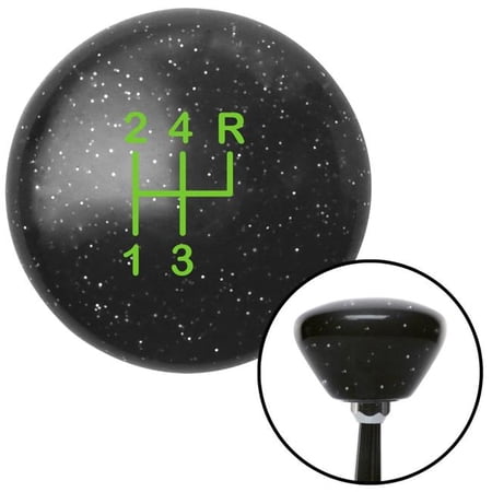 American Shifter Green Shift Pattern 5n Black Retro Metal Flake Shift Knob with M16 x 1.5 Insert