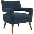 thumbnail image 1 of Pemberly Row Fabric Accent Chair in Azure, 1 of 1
