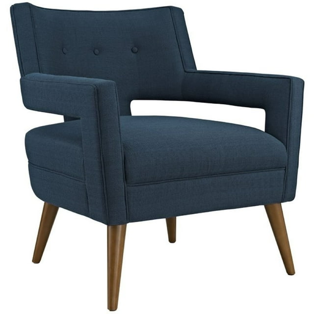 Pemberly Row Chaise d'Appoint en Tissu en Azur