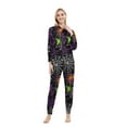 thumbnail image 3 of CLOISE Matching Family Pajamas Halloween Funny Cartoon Onesie Pjs Women Hooded Zip up Sleepwear Comfort Long Sleeve Loungewear Funny Halloween Outfits Fall Multicolor 2XL, 3 of 6