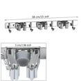 thumbnail image 2 of Broom Holder Wall Mounted - Mop And Broom Hanger Holder - Garage Storage Rack & Garden Tool Organizer - 3 Handle And 4 Hook For Home, Kitchen, Garden,, 2 of 3