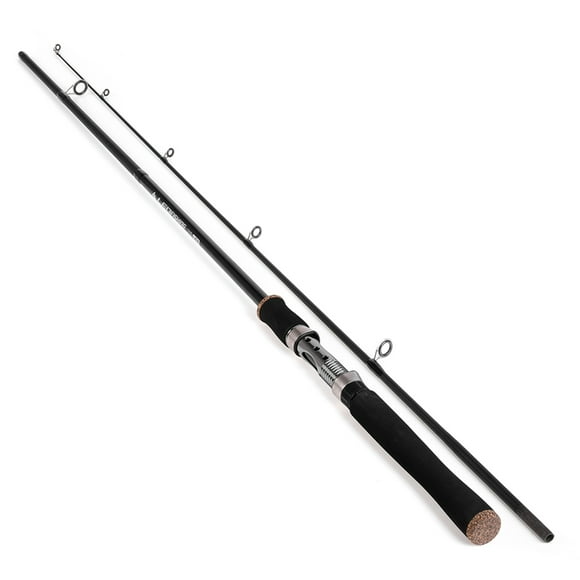 LEO 2.1M Lightweight Travel-Friendly Fiberglass Fishing Rod with 2-Piece Construction, ML Power, Ideal for 10-25g Lures