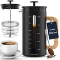 thumbnail image 1 of Cafetera francesa Home Hero de 1 litro con mango de madera de bambú, 1 of 8