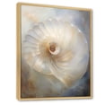 thumbnail image 2 of Designart "Pearl Passage In Blue And White Nautilus I" Nautilus Floater Framed Wall Art Living Room, 2 of 5